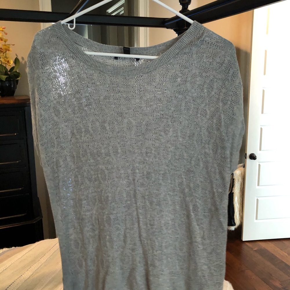 Grey knit sweater